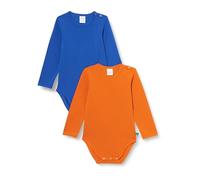 Fred's World by Green Cotton Alfa l/s Body 2-Pack Capa Base, Star Blue/Marmelade, 62 Unisex Adulto