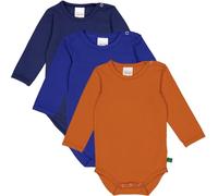 Fred's World by Green Cotton Alfa l/s Body 3-Pack Capa Base, Marmelade/Star Blue/Academy, 68 Unisex Adulto