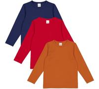 Fred's World by Green Cotton Alfa l/s T 3-Pack, Blusa Unisex Adulto, Tango/Marmalade/Academy,