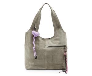 FredsBruder Beautiful Mess Bolsa de hombro Piel natural 40 cm gris