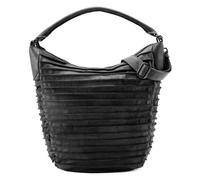 FredsBruder Bolso de hombro de piel de animal S acanalado 33 cm gris