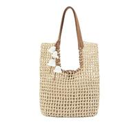 FREDsBRUDER bolso de hombro Sun Carrier Collection High Shopper Natural Straw & Desert Brown beige
