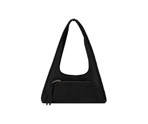 FredsBruder Calm Bolsa de hombro Piel natural 33 cm negro