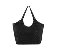 FredsBruder Calm Weave Bolsa de compras Piel natural 45 cm negro