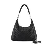 FredsBruder Calm Weave Bolsa de hombro Piel natural 38 cm negro