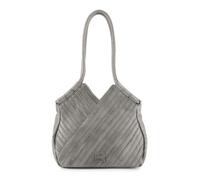 FredsBruder Criss-Cross Bolsa de compras Piel natural 30 cm gris