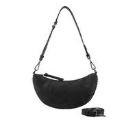 FREDsBRUDER Cuero bolso bandolera bolso de hombro Rebel At Heart Halfmoon Bag Black negro