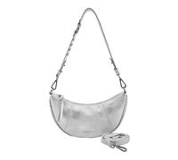 FREDsBRUDER Cuero bolso bandolera bolso de hombro Rebel At Heart Halfmoon Bag Silver plateado