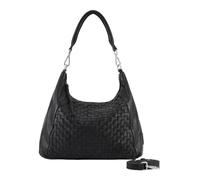 FREDsBRUDER Cuero bolso de hombro bolso bandolera Calm Weave Collection Hobo Bag Black negro