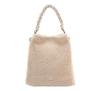FREDsBRUDER Cuero bolso de hombro bolso bandolera Furry Friend Hobo Bag Cream crema