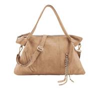 FREDsBRUDER Cuero bolso de hombro Velvet Wild Shoulderbag Camel marrón claro