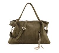 FREDsBRUDER Cuero bolso de hombro Velvet Wild Shoulderbag Khaki verde oliva