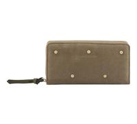 FREDsBRUDER Cuero Monedero The Beaded Wallet Greyish Khaki Gris Verdoso