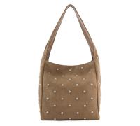 FredsBruder Endless Beads Bolsa de hombro Piel natural 39 cm gris