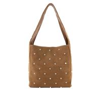 FredsBruder Endless Beads Bolsa de hombro Piel natural 39 cm marrón