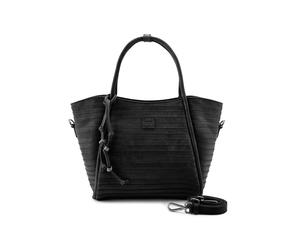 FredsBruder Layer Bolsa de compras Piel natural 26 cm negro