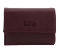 FREDsBRUDER Monedero Bestie Wallet with Lock Dark Red Burdeos