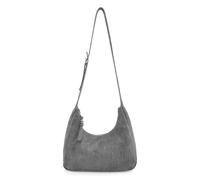 FREDsBRUDER Cuero bolso bandolera Velvet Wild Midi Hobo Dark Grey marrón topo