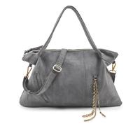 FredsBruder Velvet Wild Bolsa de hombro Piel 59 cm gris