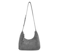 FREDsBRUDER Cuero bolso bandolera Velvet Wild Midi Hobo Dark Grey marrón topo