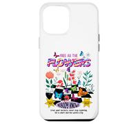 Free as The Flowers Cool Quotes Illustration Graphic Designs Carcasa para iPhone 12 Pro MAX