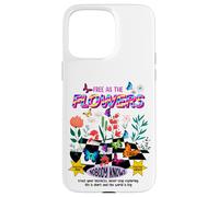 Free as The Flowers Cool Quotes Illustration Graphic Designs Carcasa para iPhone 15 Pro MAX