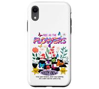 Free as The Flowers Cool Quotes Illustration Graphic Designs Carcasa para iPhone XR