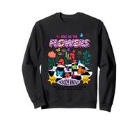 Free as The Flowers Cool Quotes Illustration Graphic Designs Sudadera
