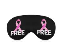 Free Breast Cancer Awareness - Divertidas máscaras para dormir con los ojos vendados, bloquea la luz de la cubierta de los ojos