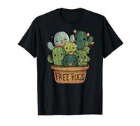 Free Cactus hugs Tee | Cute funny cactus present Friendly Camiseta