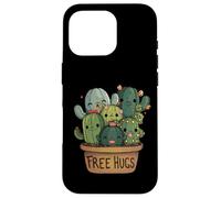 Free Cactus Hugs tee | Cute Funny Cactus Present Friendly Carcasa para iPhone 16 Pro