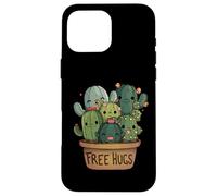 Free Cactus Hugs tee | Cute Funny Cactus Present Friendly Carcasa para iPhone 16 Pro MAX