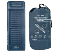 FREE CAMPO Colchoneta Autoinflable 12cm Grosor, Esterilla Camping Con Almohada, Equipo Duradero, Plegable, Ultraligero, Impermeable Para Caminatas, Vivac y Aire Libre 4 Estaciones