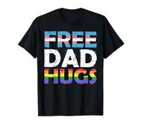 Free Dad Hugs Día del Padre Orgullo Gay Bandera Trans LGBT Camiseta