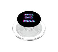 Free Dad Hugs Pride Proud Ally LGBT Rainbow Flag Support PopSockets PopGrip para MagSafe