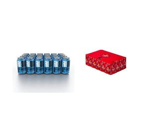Free Damm Cerveza - Paquete de 24 x 330 ml - Total: 7920 ml + Cerveza Estrella, Caja de 24 Latas 33 erveza Lager Mediterránea, Receta Original 1876, 100% Ingredientes Naturales, en Lata