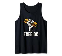 Free DC Sandwich Activism Protest Fist Humor Camiseta sin Mangas