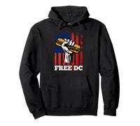 Free DC Sandwich Activism USA Flag Protest Fist Humor Sudadera con Capucha