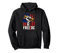 Free DC Sandwich Activism USA Flag Protest Fist Humor Sudadera con Capucha