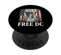 Free DC Washington DC Estadidad Igualdad Derechos de Voto Marcha PopSockets PopGrip Adhesivo