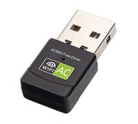 Free Driver USB WiFi Adapter for PC, 2.4G/5G Dual Band 600Mbps USB Wireless Network Adapter, Wireless Network WiFi Dongle for Windows 11/10/8/7/XP