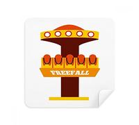 Free Fall Amusement Park - Juego de 2 gafas de limpieza para limpiar la pantalla del teléfono, tela de ante