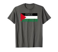 Free Gaza freedom Palestine - peace - make love arabic flag Camiseta