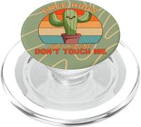 Free Hugs Just Kidding Don't Touch Me Cactus Camiseta Divertida de Regalo PopSockets PopGrip para MagSafe