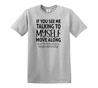 Free HUGS JUST Kidding Dont't Funny Novelty Joke - Camiseta para hombre, Camiseta gris con estampado negro, 5XL