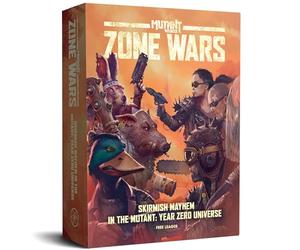 Free League: Mutant Year Zero: Zone Wars - Juego básico - Miniaturas en Caja Wargame, Caos de escaramuza de Mesa, Todo lo Necesita: Libro de RPG, Alfombrilla, Dados y más