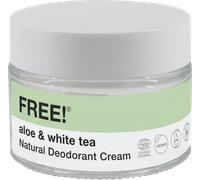 FREE! Organics Natural Deodorant Cream Aloe & White Tea - 50 g FREE! Organics