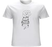 Free Palestine Awesome Motivated Men's T Shirt Unisex tee White L
