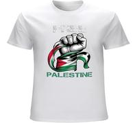 Free Palestine Gaza Freedom Protest End Israeli Occupation Casual Men's T Shirt Unisex tee White M