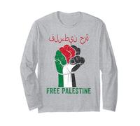 Free Palestine Shirt apoya a Palestina y Gaza Jerusalén Manga Larga